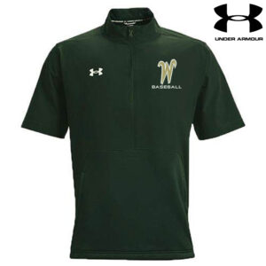 IC West Trojan BB Club Under Armour Men’s UA Motivate 2.0 Short Sleeve 1/4 Zip Jacket-Forest