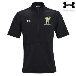 IC West Trojan BB Club Under Armour Men’s UA Motivate 2.0 Short Sleeve 1/4 Zip Jacket-Black