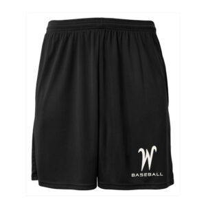 IC West Trojan BB Club A4 Men Cooling Shorts with Pockets-Black