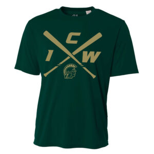 IC West Trojan BB Club Adult Loose Fit Cooling Performance Tshirt -Forest