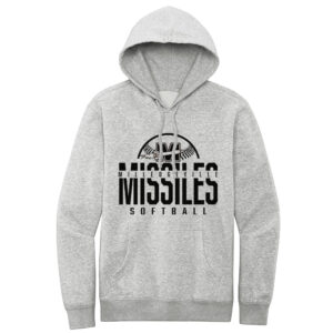Milledgeville Softball Rah-Rah District Unisex V.I.T. Fleece Hoodie-Light Heather Grey