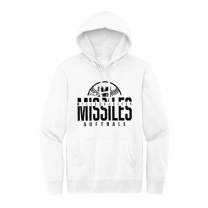 Milledgeville Softball Rah-Rah District Unisex V.I.T. Fleece Hoodie-White