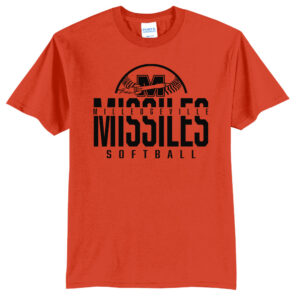 Milledgeville Softball Unisex Short Sleeve Tee-Orange