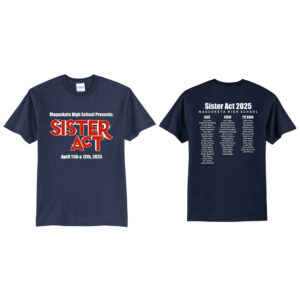 Sister Act Unisex Short Sleeve Tee-navy