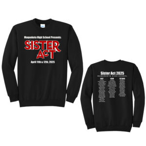 Sister Act Unisex Fleece Crewneck Sweatshirt-Black