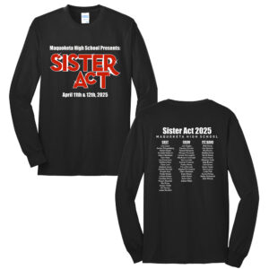 Sister Act Unisex Cotton Long Sleeve Tee-Black