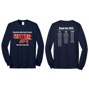 Sister Act Unisex Cotton Long Sleeve Tee-Navy