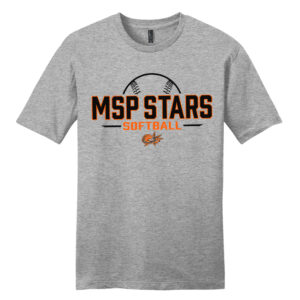 MSP Stars Unisex Premium Short Sleeve Tee-Light Heather Grey
