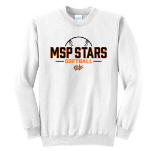MSP Stars Unisex Fleece Crewneck Sweatshirt-White
