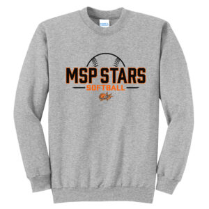 MSP Stars Unisex Fleece Crewneck Sweatshirt-Athletic Heather