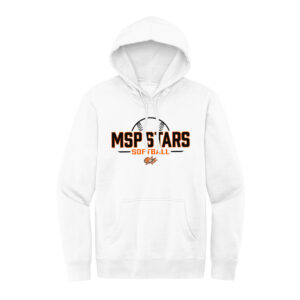 MSP Stars Rah-Rah District Unisex V.I.T. Fleece Hoodie-White