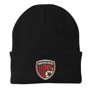 Maq Soccer Knit Cap with cuff-Black