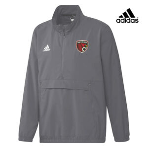 Maq Soccer Adidas Stadium 1/4 zip woven pullover – Team Grey Four (S, L, XL, 2X)