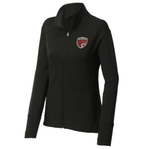 Maq Soccer Sport Tek Ladies Sport Wick Flex Fleece Full Zip-Black