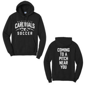 Maq Soccer Unisex Basic Hooded Sweatshirt-Black