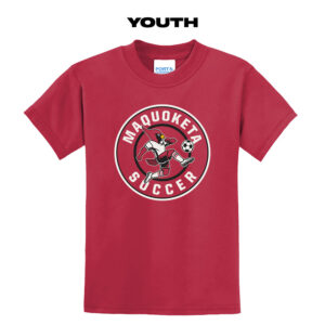 Maq Soccer Youth Short Sleeve Tee-Red