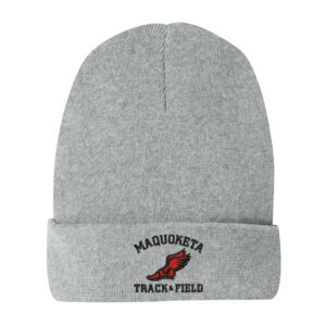 Maq Track Field District Re-Beanie-Light Heather Grey