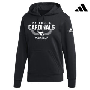 Maq Track Field Adidas Fleece Hooded Sweatshirt- Black