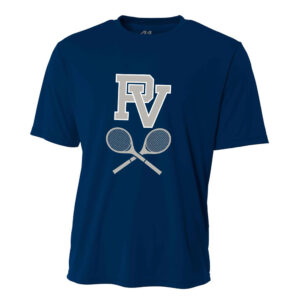 PV Girls Tennis Men Cooling Performance Short Sleeve Tee-Navy