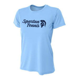 PV Girls Tennis  Women Cooling Performance Short Sleeve Tee-Light Blue