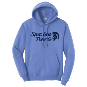 PV Girls Tennis Unisex Classic Core weight Cozy Pullover Hooded Sweatshirt-Carolina Blue