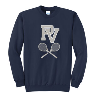 PV Girls Tennis Unisex Core Fleece Crewneck Sweatshirt-Navy