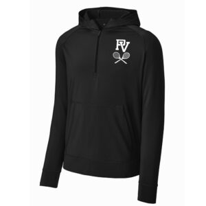 PV Girls Tennis Sport-Tek Sport-Wick Men Stretch 1/2-Zip Hoodie-Navy