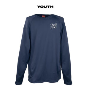 PV Xplosion Rawlings YOUTH LS Dugout Fleece Pullover -Navy