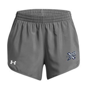 PV Xplosion Women’s UA Fly-By Unlined 3″ Shorts-Castle rock
