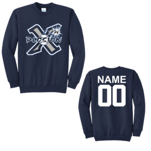 PV Xplosion Unisex Fleece Crewneck Sweatshirt-Navy