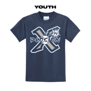 PV Xplosion Youth Short Sleeve Tee-Navy