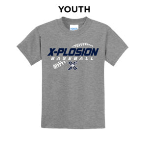 PV Xplosion Youth Short Sleeve Tee-Athletic Heather