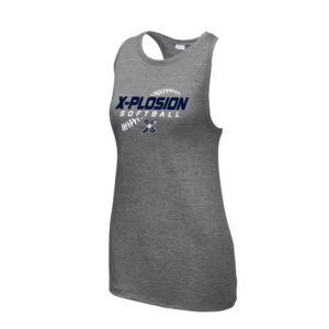 PV Xplosion Sport-Tek Ladies PosiCharge  Tri-Blend Wicking Tank-Dark Grey Heather