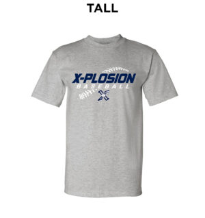 PV Xplosion Tall Cotton Short Sleeve Tee-Grey