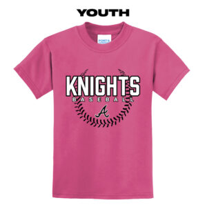 Knights Baseball Youth Short Sleeve Tee-Sangria