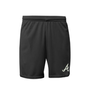 Knights Baseball A4 7″ Flatback Mesh shorts  with side pockets-Black