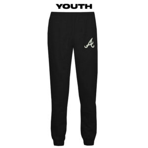 Knights Baseball Badger YOUTH athletic fleece jogger pant with pockets-Black