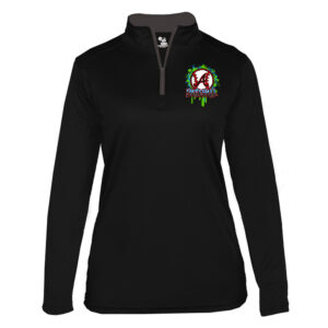 Knights Baseball B-Core Ladies 1/4 Zip-Black/Graphite