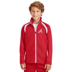 Knights Baseball Sport-Tek Youth Tricot Track Jacket-Red/White