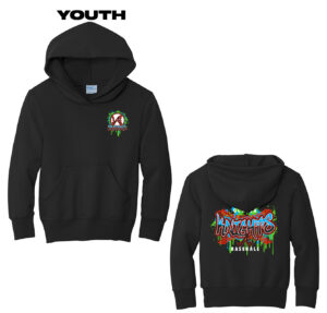 Knights Baseball Youth Hooded Sweatshirt-Black