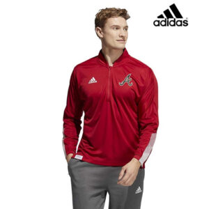 QC Area Knights adidas Sideleine 21 Long Sleeve Knit 1/4 Zip-Power Red (medium only)