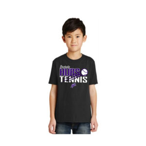 Hubs Tennis Youth Short Sleeve Tee-Black