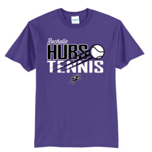 Hubs Tennis Unisex Short Sleeve Tee-Purple