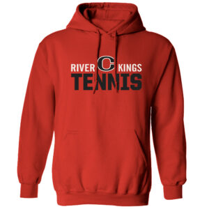 River King Tennis Unisex Basic Hooded Sweatshirt-Red