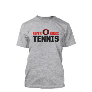 River King Tennis Unisex Basic Short Sleeve Tee-Grey