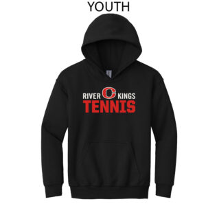 River King Tennis Youth Basic Hooded Sweatshirt-Black