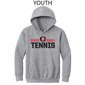 River King Tennis Youth Basic Hooded Sweatshirt-Grey