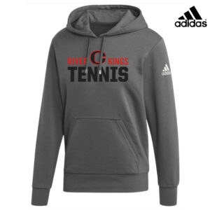 River King Tennis Adidas Fleece Hooded Sweatshirt- Team Grey Four (L, 2x,4x)