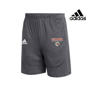 Steamer Baseball Adidas Sideline 21 Knit shorts with pockets-GreyFour (L, XL, 3X, 4X Only)