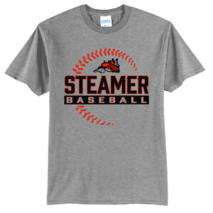 Steamer Baseball Unisex Short Sleeve Tee-Athletic heather